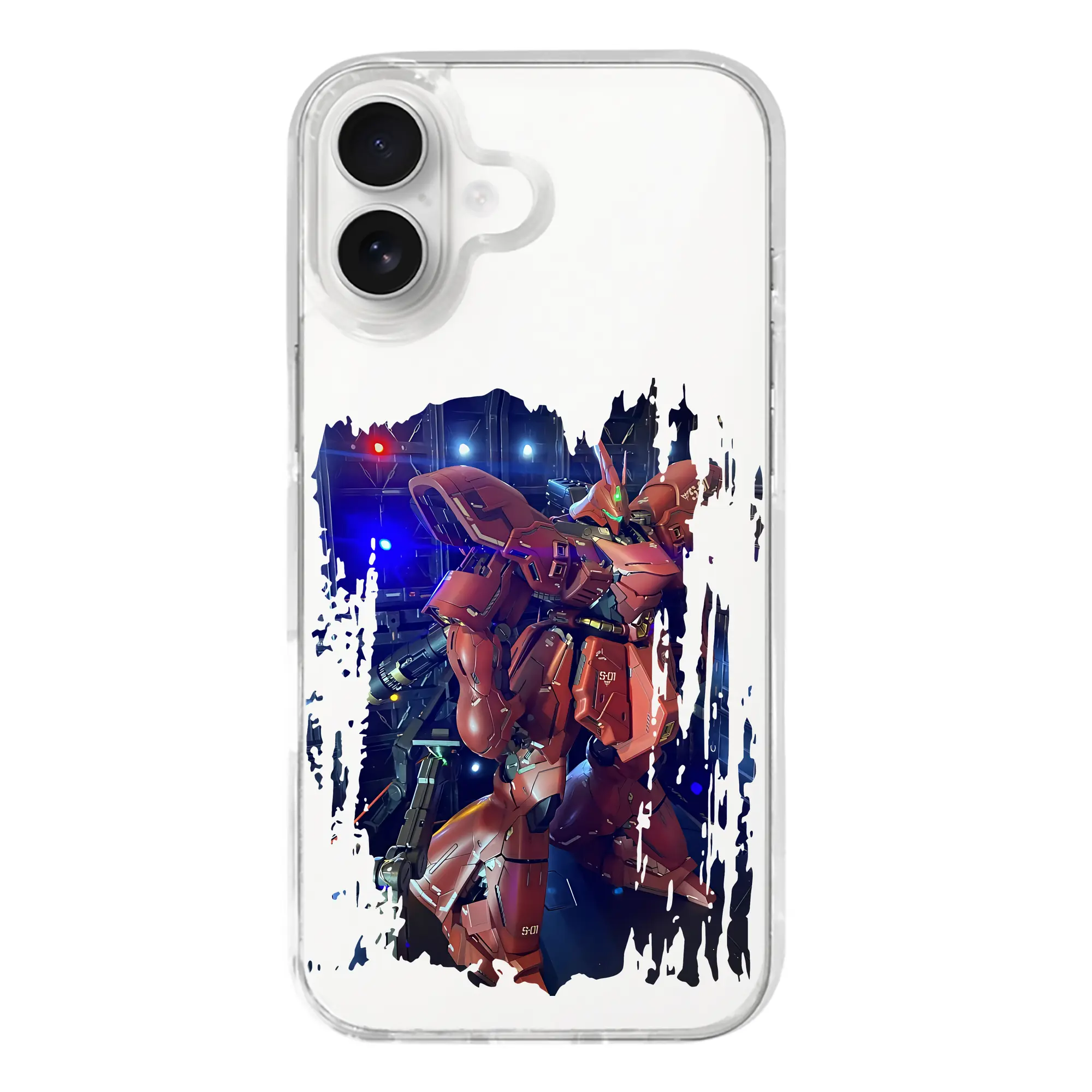 ガンダム グッズ,サザビー - iPhone 17シリーズ 透明スマホケース – 薄型・耐衝撃・精密フィット保護カバー